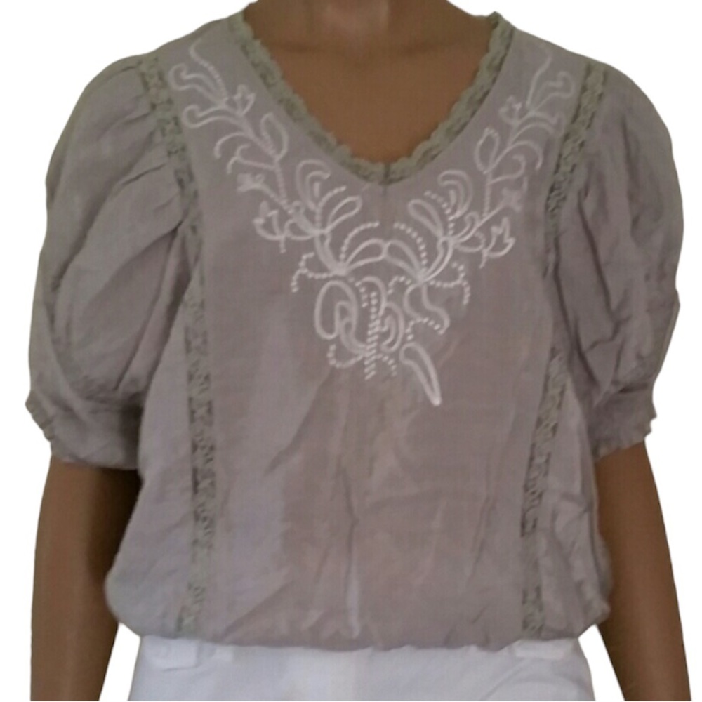 Cotton Express Blouse M Boho Chic